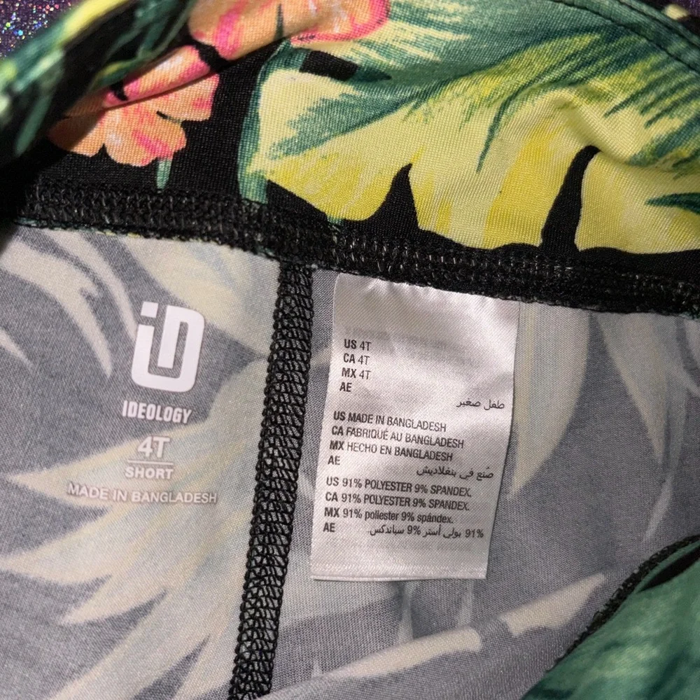 Toddler & Little Girls Safari Tropical-Print Bike Shorts